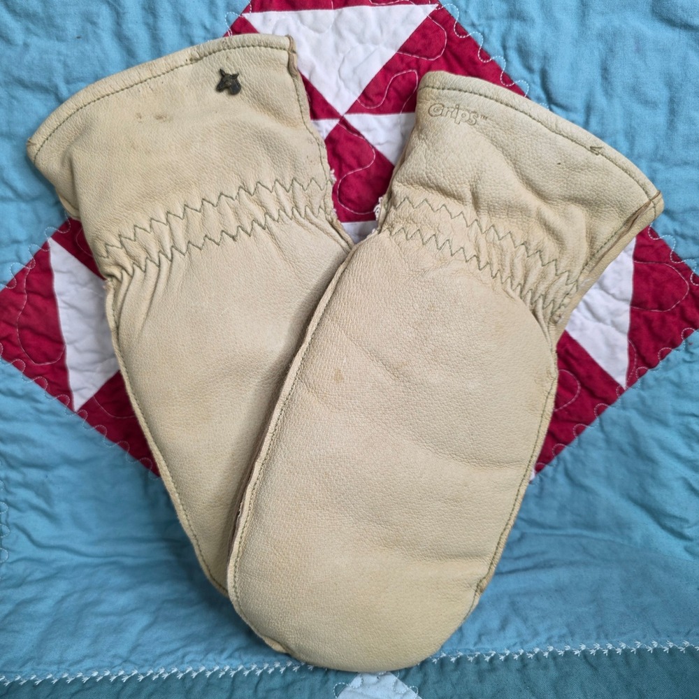 Wells Lamont Mens Pigskin Leather Thinsulate Mittens Tan Style 1419XL